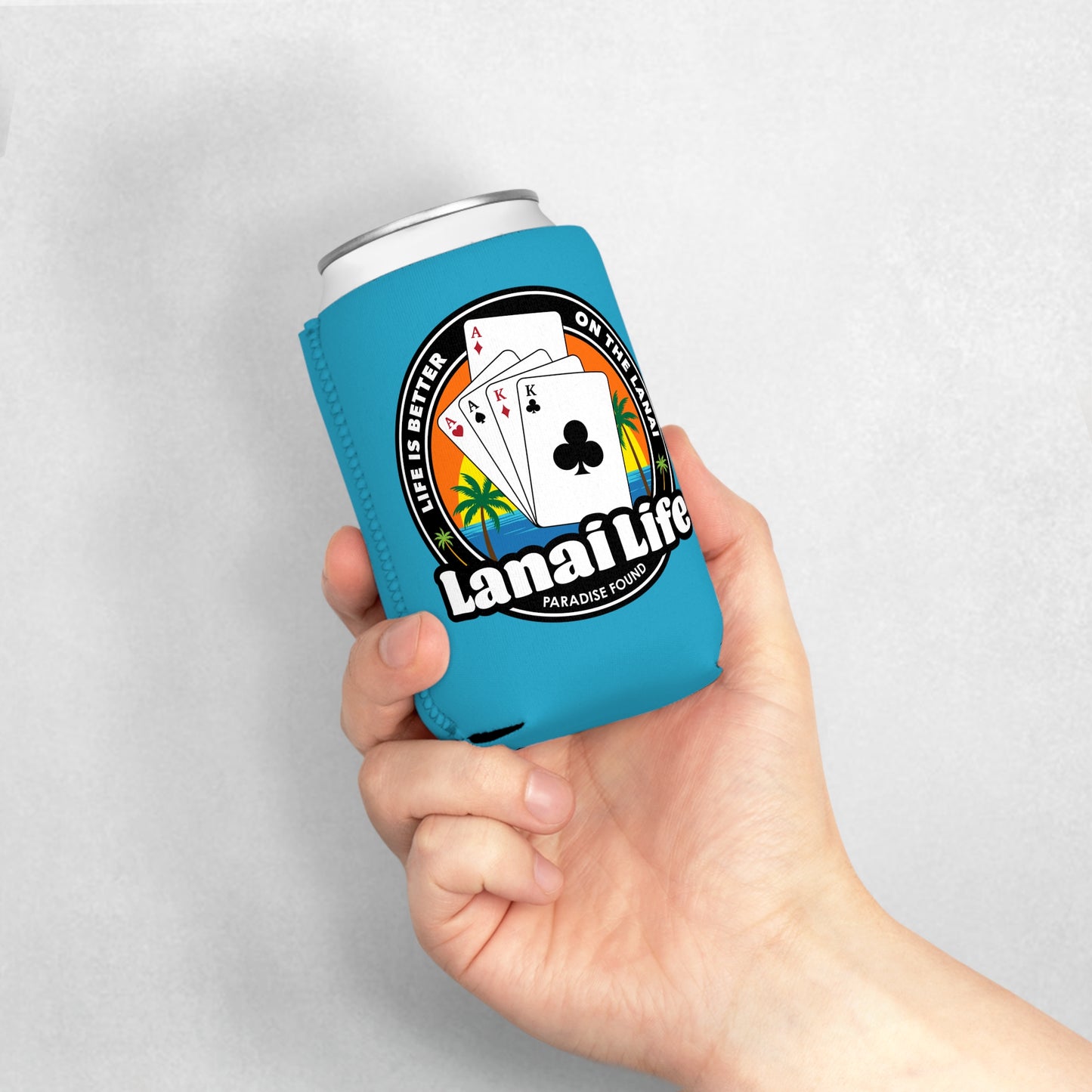 Lanai Life Can Sleeve - Poker Graphic
