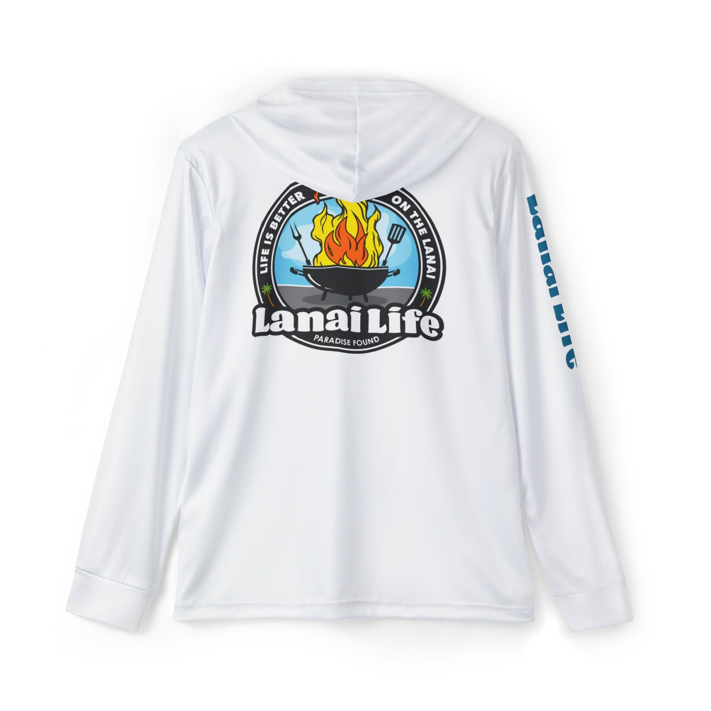 Lanai Life Hooded Sun Shirt - BBQ Graphic (UPF 50+ sun protection)