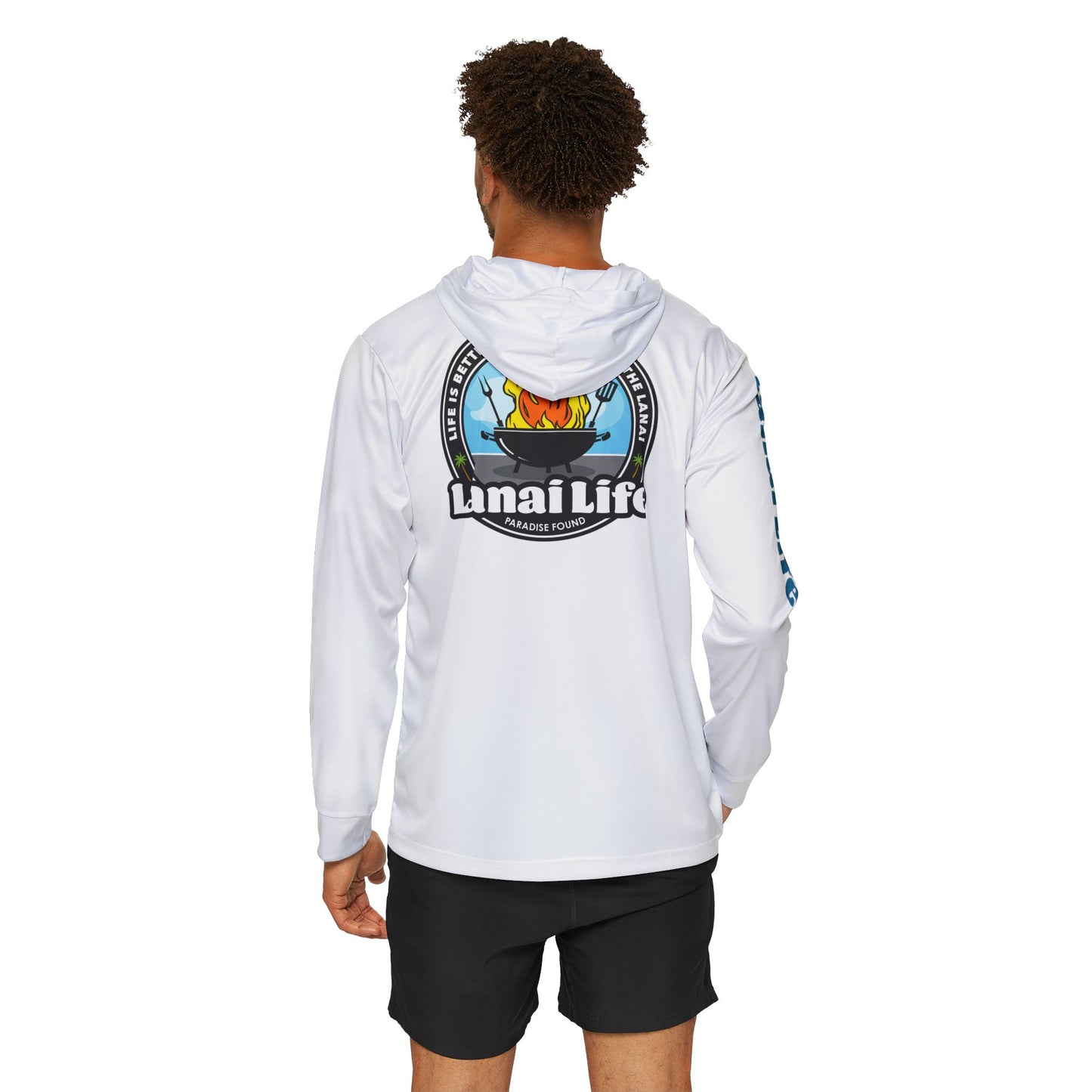 Lanai Life Hooded Sun Shirt - BBQ Graphic (UPF 50+ sun protection)