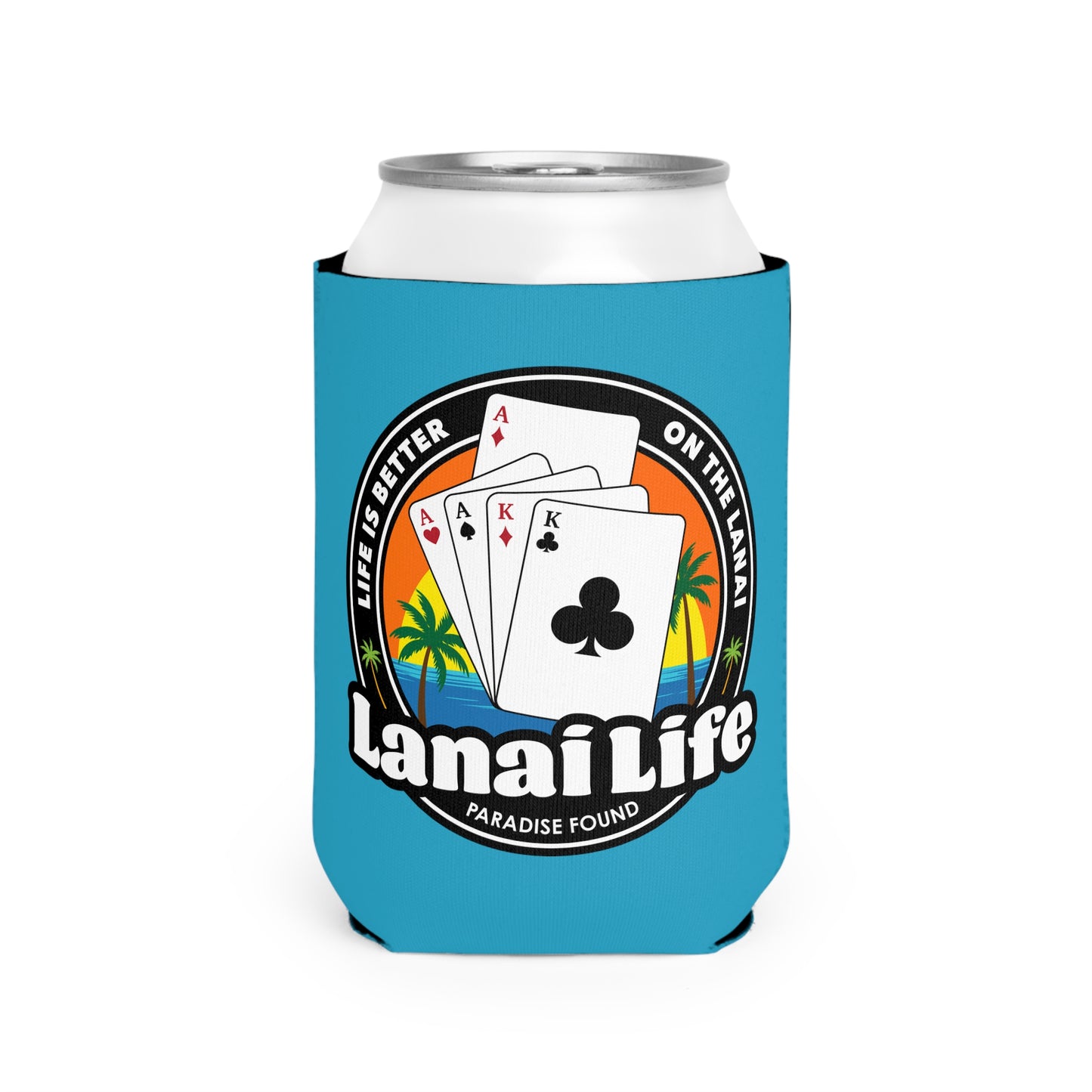 Lanai Life Can Sleeve - Poker Graphic